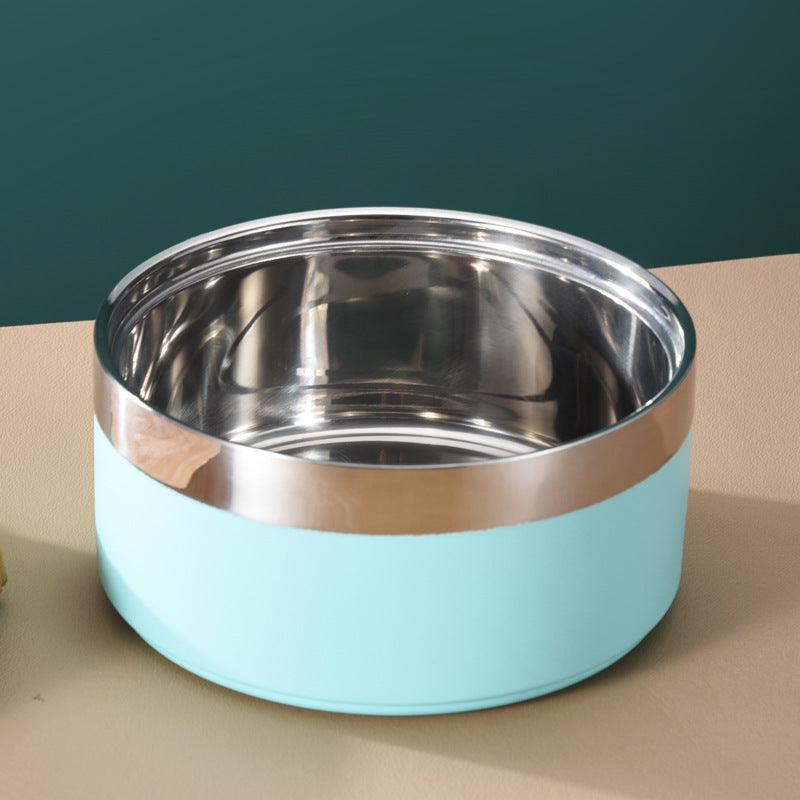 Vivid Stainless Steel Dog Bowl – Durable, Non-Slip Feeding Bowl for Pets
