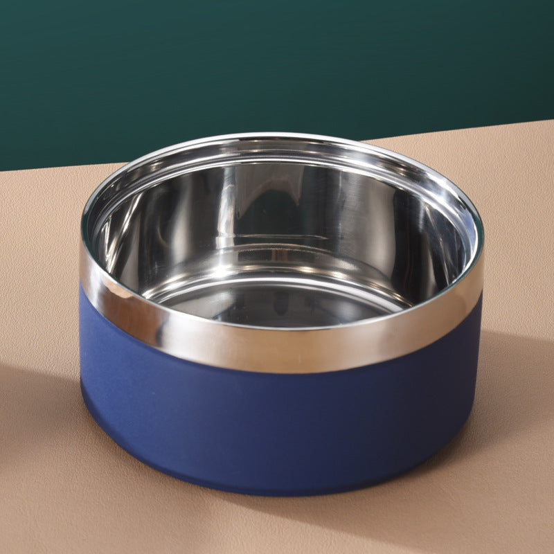 Vivid Stainless Steel Dog Bowl – Durable, Non-Slip Feeding Bowl for Pets