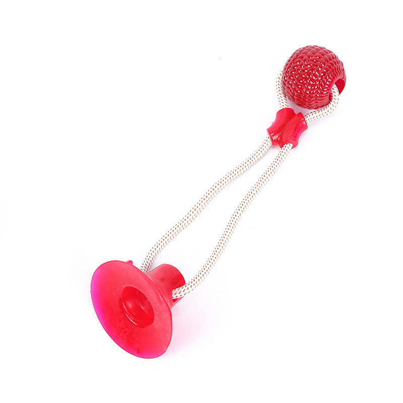 Interactive Suction Cup Dog Toy – Durable Chew Toy for Dental Health and Solo Play
