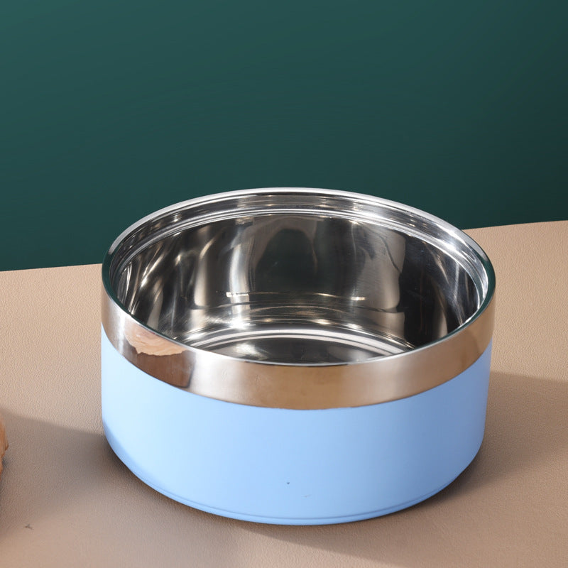 Vivid Stainless Steel Dog Bowl – Durable, Non-Slip Feeding Bowl for Pets