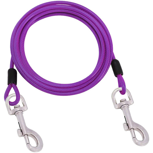 Heavy-Duty Dog Tie Out Cable Anti-Bite, Outdoor Leash 1.5M - 10M