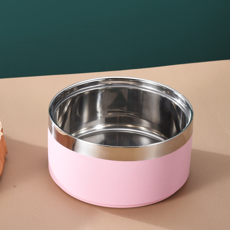 Vivid Stainless Steel Dog Bowl – Durable, Non-Slip Feeding Bowl for Pets