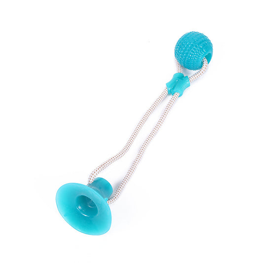 Interactive Suction Cup Dog Toy – Durable Chew Toy for Dental Health and Solo Play
