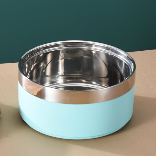 Vivid Stainless Steel Dog Bowl – Durable, Non-Slip Feeding Bowl for Pets