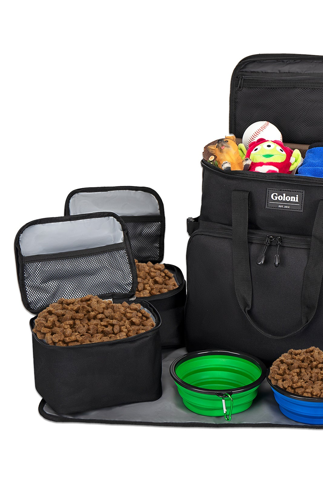Pet Weekend Bag – Travel Organizer for Toys, Bowls & Leads tote