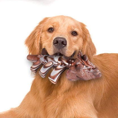Durable Beef-Flavoured Nylon Dog Chew Toys Collection – 12 Fun Shapes for Tough Chewers